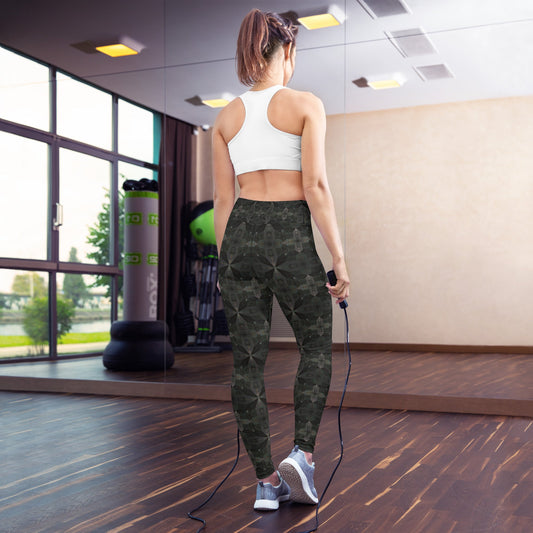 Hyperr Black Dragon Leggings - Mat Dragon - XS