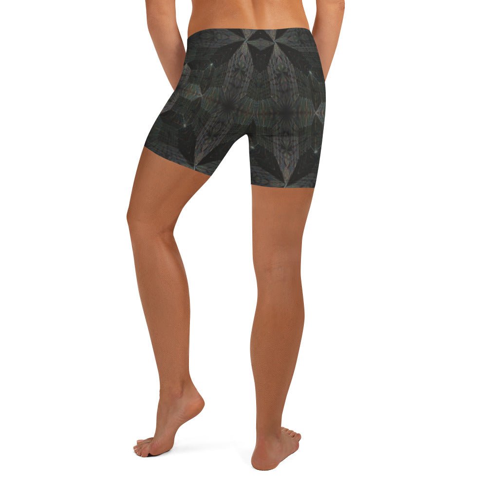 Hyperr Black Dragon Yoga Shorts - Mat Dragon - XS