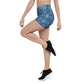 Hyperr Blue Dragon Yoga Shorts - Mat Dragon - XS