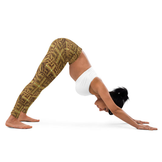 Hyperr Brown Dragon Leggings - Mat Dragon - XS